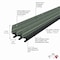 M-D Building Products Satin Nickel Aluminum and Vinyl-coated Foam Heavy-duty Screw-on Top and Sides Door Seal Kit 52051 - alternate 3