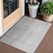 Homeroots 3' X 5' Gray And Silver Abstract Washable Indoor Outdoor Area Rug 588226 - alternate 1