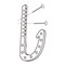 Oatey 2 in. DWV J-Hook Pipe Hanger White 33509 - alternate 6