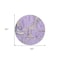 Homeroots 8' Lavender Lilac And Purple Round Geometric Washable Indoor Outdoor Area Rug 589400 - alternate 7