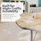 Flash Furniture Wren 60 in Flower Adjustable Height Activity Table, Thermal Laminate Top, Short Legs, Light Natural XU-A60-FLR-LTNAT-T-P-GG - alternate 8