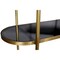 Homeroots 75" Black and Gold Iron and Glass Four Tier Etagere Bookcase 488875 - alternate 3