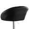 Elama 2 Piece Adjustable Faux Leather Bar Stool in Black with Chrome Base ELM-702-BLK - alternate 8