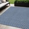 Homeroots 5' X 8' Blue And Sky Blue Floral Washable Indoor Outdoor Area Rug 610643 - alternate 1