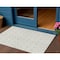 Homeroots 3' X 5' Ivory And Beige Geometric Washable Indoor Outdoor Area Rug 595745 - alternate 1