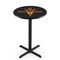 Holland Bar Stool Co 36" Blk Wrinkle Arizona State Pub Table, Pitchfork, 36" dia. Top L211B3636ArizSt-F - alternate 1