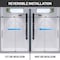 Anzzi Madam Series 76 in. x 50-54 in. Frameless Sliding Shower Door in Matte Black, 3/8 in Clear Glass SD-AZ13-03MB - alternate 11