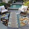 Homeroots 8' Black Ivory And Copper Round Aztec Washable Indoor Outdoor Area Rug 598456 - alternate 5