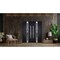 Vdomdoors Steel Double Doors Deux 1755 Black Enamel Stainless Inserts Single Modern Painted-W72xH80 DEUX1755DEXD-BLK-W72 x H80-LH - alternate 4