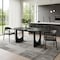 Homeroots 67" Black Solid Wood Sled Base Oval Dining Table 712224 - alternate 5