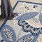 Homeroots 5' X 8' Blue And Gray Floral Indoor Outdoor Area Rug 546839 - alternate 8