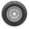 Rubbermaster - Steel Master F78-14 (ST205/75D14) 6 Ply 5 On 4.5 Bolt, Silver Wheel Assemblies 599470SIL - alternate 1