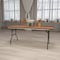 Flash Furniture Rectangle Folding Table, Wood Top, Wood Grain YT-WTFT30X72-TBL-GG - alternate 6
