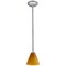 Access Lighting Martini, Pendant, Brushed Steel Finish, Amber Glass 28004-1R-BS/AMB - alternate 5