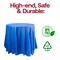 Smarty Had A Party 84 Navy Round Disposable Plastic Tablecloths 96 Tablecloths, 96PK 823270-NV-CASE - alternate 7