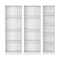 Homeroots Set of Three White Wood Thirteen Tier Modular Bookcase, 3PK 546629 - alternate 1