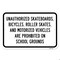 Signmission Skateboards Bikes Roller Skates & Vehicles Prohibi Aluminum, 18" x 24", A-1824-24737 A-1824-24737 - alternate 2