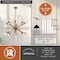 Vaxcel Estelle 16-Light 36 in W Brass Gold Mid-Century Modern Sputnik Pendant Ceiling Fixture P0344R - alternate 7