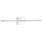 Jonathan Y Makena 28" Modern Minimalist Dimmable Integrated LED Metal Wall Sconce, Chrome JYL7022A - alternate 1