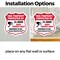 Signmission Video Surveillance Shield Sign This Prop, 4 inch X 4 inch, Vinyl Decal, 5PK SHI-D-5PACK-4-470 - alternate 4