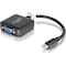 C2G 8IN MINI DISPLAYPORT&TRADE; MALE TO VGA FEMALE ACTIVE ADAPTER CONVERTER - BLACK 54315 - alternate 8