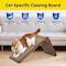 Simple Deluxe Fluffydream Cat Scratcher with Cat Toys Ball Track, Build-in Ball, L-Shaped Scratcher, Cardboard Lo PTFURNSCRATPADL01WOOD - alternate 5