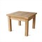 Homeroots 20" Natural Square Solid Wood Outdoor Side Table 554930 - alternate 5