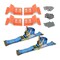 Mytee Products E-Track Wheel Chock and Strap Kit, (4) E-Track Wheel Chocks (Orange), (2) 2in... ETK-ATV-TDK - alternate 1