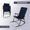 Lavish Home Folding Outdoor Rocking Chair Zero Gravity Chair Adjustable Pillow Ergonomic Foldable Lounger 80-OUTD-RC-1 - alternate 8