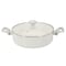 Martha Stewart Everyday Rexford 5 Quart Ceramic Nonstick Aluminum Everyday Pan with Lid in Linen 141017.02 - alternate 1