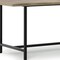 Homeroots 72" Gray and Black Solid Wood and Iron Frame Base Dining Table 640706 - alternate 5