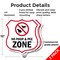Signmission Dog Poop Shield Sign No Poop & Pee Zone, 12 inch X 12 inch, Plastic Sign, 2PK SHI-P-2PACK-12-375 - alternate 4