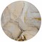 Homeroots 8' Round Beige Round Abstract Washable Non Skid Indoor Outdoor Area Rug 559672 - alternate 9