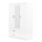 Homeroots White Solid and Manufactured Wood Bedroom Set 592879 - alternate 7