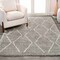 Jonathan Y Catala Moroccan Diamond Shag Gray/Ivory 5 ft. x 8 ft. Area Rug MOH405B-5 - alternate 1