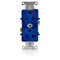 Leviton Duplex Receptacle Outlet, 20A, Blue, 125V 5362-BIG - alternate 1