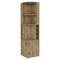 Homeroots 18in Natural Corner Bar Cabinet With Eleven Shelves 488499 - alternate 1