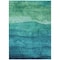 Homeroots 10' X 14' Teal Blue And Green Abstract Washable Indoor Outdoor Area Rug 618165 - alternate 6
