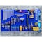 Triton Products (2) Square Hole Pegboards W/ Mounting Hardware, Epoxy 18-Gauge Steel, Blue, 24" W x 42-1/2" H LB2-B - alternate 8
