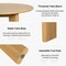Homeroots 45" Black Solid Wood Double Pedestal Base Round Top Dining Table 712206 - alternate 6
