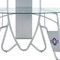 Homeroots 47" Clear and Silver Glass Computer Desk 319061 - alternate 7