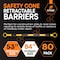 Xpose Safety Retractable Cone Bar Black/Yellow, 53in to 84in Length, 80PK CBY53/84-80-X - alternate 7