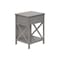 Monarch Specialties Accent Table, Side Table, 2 Tier, Bedroom, Nightstand, Antique Grey Veneer, Transitional I 3985 - alternate 2