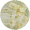 Homeroots 8' Sage Fern Green And Ivory Round Floral Washable Indoor Outdoor Area Rug 582772 - alternate 7