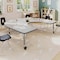 Flash Furniture Commercial Adjustable Height Horseshoe Activity Table with Locking Casters-LTGY XU-A6066-HRSE-LTGRY-T-P-CAS-GG - alternate 8