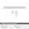 Amerock Metro 3-3/4 inch (96mm) Center-to-Center Polished Chrome Cabinet Pull, 10PK 10VMP3729026 - alternate 4
