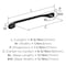 Amerock Ravino 6-5/16 inch (160mm) Center-to-Center Oil-Rubbed Bronze Cabinet Pull, 25PK 25VMP21938ORB - alternate 4