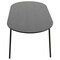 Leisuremod 70.9 in W, 29.5 in L, Manufactured Wood/Steel/PU Leather, Black/White TT70-WCBL18-W - alternate 6
