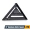 Powertec 12 in. Rafter Square, Aluminum Carpenter Square - CNC Machined Triangle Layout Tool 72323 - alternate 1