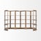 Homeroots 72" Brown Distressed Solid Wood Four Tier Corner Bookcase 392222 - alternate 8